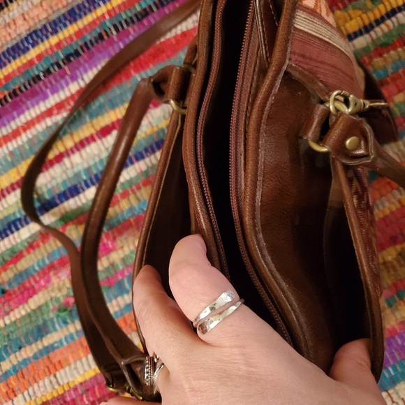 Relic Purse Vegan Leather&Beautiful Cloth Purse - Picture 3 of 8